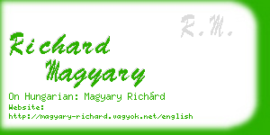 richard magyary business card
